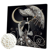 Load image into Gallery viewer, Umbrella Angel-Partial Pearl Painting Kit with Frame-30x30cm
