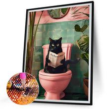 Load image into Gallery viewer, Cat-Full Round Diamond Painting-30x40cm
