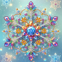 Load image into Gallery viewer, Snowflake-Partial Special Diamond Painting-30x30cm
