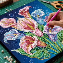 Load image into Gallery viewer, Calla Lily-Partial Pearl Painting Kit with Frame-25x25cm

