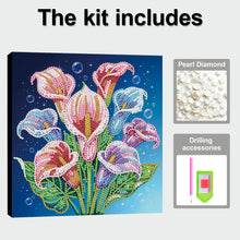Load image into Gallery viewer, Calla Lily-Partial Pearl Painting Kit with Frame-25x25cm
