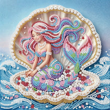 Load image into Gallery viewer, Jellyfish-Partial Pearl Painting Kit with Frame-25x25cm
