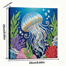 Load image into Gallery viewer, Jellyfish-Partial Pearl Painting Kit with Frame-25x25cm

