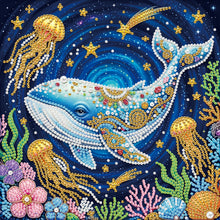 Load image into Gallery viewer, Jellyfish-Partial Pearl Painting Kit with Frame-25x25cm
