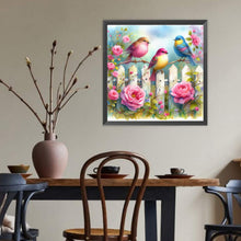 Load image into Gallery viewer, Birds And Flowers-Full Round Diamond Painting-40x40cm
