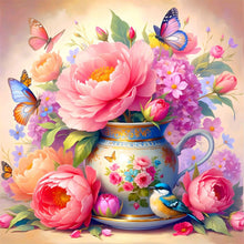Load image into Gallery viewer, Vase Flowers-Full Round Diamond Painting-40x40cm
