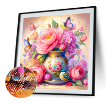 Load image into Gallery viewer, Vase Flowers-Full Round Diamond Painting-40x40cm
