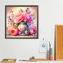 Load image into Gallery viewer, Vase Flowers-Full Round Diamond Painting-40x40cm
