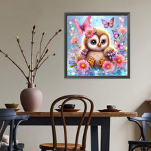 Load image into Gallery viewer, Owl-Full Round Diamond Painting-40x40cm
