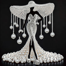 Load image into Gallery viewer, Elegant Lady-Partial Pearl Painting Kit with Frame-30x30cm
