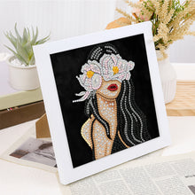 Load image into Gallery viewer, Beauty-Partial Special Diamond Painting with Frame-17x17cm
