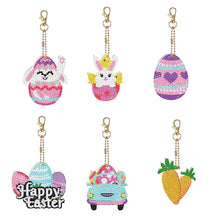 Load image into Gallery viewer, 6Pcs/Set Motorcycle-Double Side Drill-Diamond Keychain

