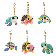 Load image into Gallery viewer, 6Pcs/Set Motorcycle-Double Side Drill-Diamond Keychain
