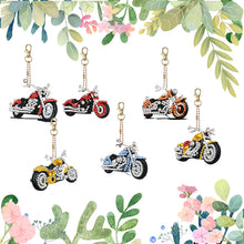 Load image into Gallery viewer, 6Pcs/Set Motorcycle-Double Side Drill-Diamond Keychain
