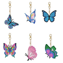 Load image into Gallery viewer, 6Pcs/Set Motorcycle-Double Side Drill-Diamond Keychain
