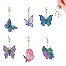 Load image into Gallery viewer, 6Pcs/Set Motorcycle-Double Side Drill-Diamond Keychain
