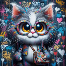 Load image into Gallery viewer, Cat-Full Round Diamond Painting-30x30cm
