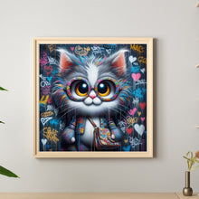 Load image into Gallery viewer, Cat-Full Round Diamond Painting-30x30cm
