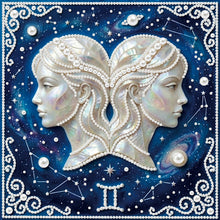 Load image into Gallery viewer, Pisces-Partial Pearl Painting Kit with Frame-25x25cm
