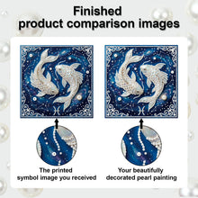 Load image into Gallery viewer, Pisces-Partial Pearl Painting Kit with Frame-25x25cm
