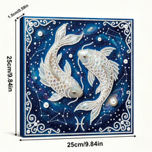 Load image into Gallery viewer, Pisces-Partial Pearl Painting Kit with Frame-25x25cm
