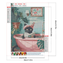 Load image into Gallery viewer, Cat-Full Round Diamond Painting-30x40cm
