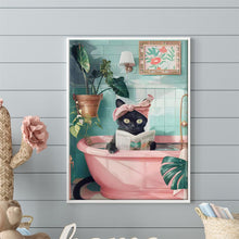 Load image into Gallery viewer, Cat-Full Round Diamond Painting-30x40cm
