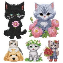 Load image into Gallery viewer, Cat-2-Single Side Drill-Acrylic Diamond Desktop Ornament
