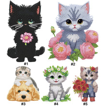 Load image into Gallery viewer, Cat-2-Single Side Drill-Acrylic Diamond Desktop Ornament
