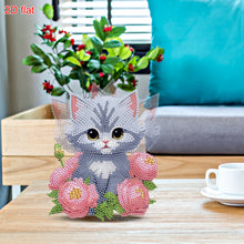 Load image into Gallery viewer, Cat-2-Single Side Drill-Acrylic Diamond Desktop Ornament
