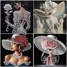 Load image into Gallery viewer, Elegant Beauty-Partial Special Diamond Painting-30x30cm
