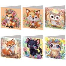 Load image into Gallery viewer, 6Pcs/Set Seaside-Diamond Greeting Cards
