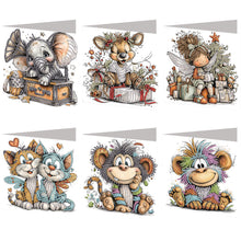 Load image into Gallery viewer, 6Pcs/Set Seaside-Diamond Greeting Cards
