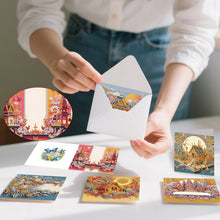 Load image into Gallery viewer, 6Pcs/Set Seaside-Diamond Greeting Cards
