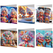 Load image into Gallery viewer, 6Pcs/Set Seaside-Diamond Greeting Cards
