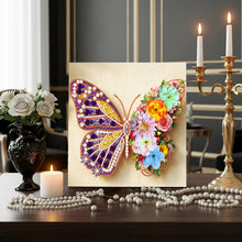 Load image into Gallery viewer, Butterflyb-Diamond Candle Holder-Diamond Desktop Ornament
