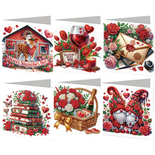 Load image into Gallery viewer, 6Pcs/Set Easter Flowers-Diamond Greeting Cards
