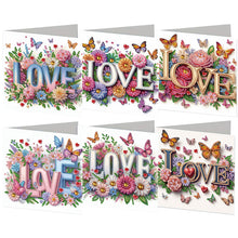 Load image into Gallery viewer, 6Pcs/Set Easter Flowers-Diamond Greeting Cards
