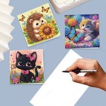 Load image into Gallery viewer, 12Pcs/Set 12Pcs/Set Cute Animals-Diamond Greeting Cards
