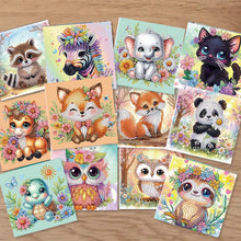 Load image into Gallery viewer, 12Pcs/Set 12Pcs/Set Cute Animals-Diamond Greeting Cards

