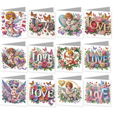 Load image into Gallery viewer, 12Pcs/Set 12Pcs/Set Cute Animals-Diamond Greeting Cards
