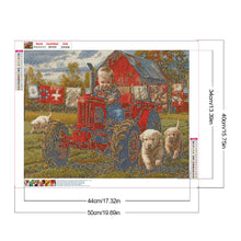 Load image into Gallery viewer, Farm Kids-Full Round Diamond Painting-50x40cm
