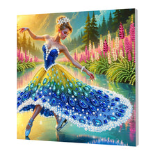 Load image into Gallery viewer, Flowers and Birds-Partial Pearl Painting Kit with Frame-25x25cm
