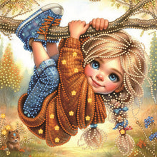 Load image into Gallery viewer, Cute Angel-Partial Special Diamond Painting-30x30cm
