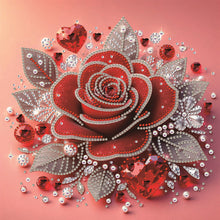 Load image into Gallery viewer, Rose-Partial Special Diamond Painting-30x30cm
