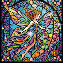 Load image into Gallery viewer, Stained Glass Fairy-Partial Special Diamond Painting-30x30cm
