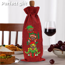 Load image into Gallery viewer, 4Pcs/Set Snowman Christmas-Diamond Wine Bottle Bags Covers
