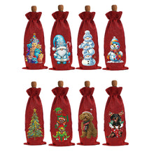 Load image into Gallery viewer, 4Pcs/Set Snowman Christmas-Diamond Wine Bottle Bags Covers
