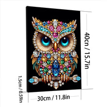 Load image into Gallery viewer, Owl-Partial Pearl Painting Kit with Frame-30x40cm
