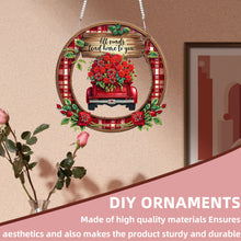 Load image into Gallery viewer, Heart Flower Window-Single Side Drill-Diamond Pendant
